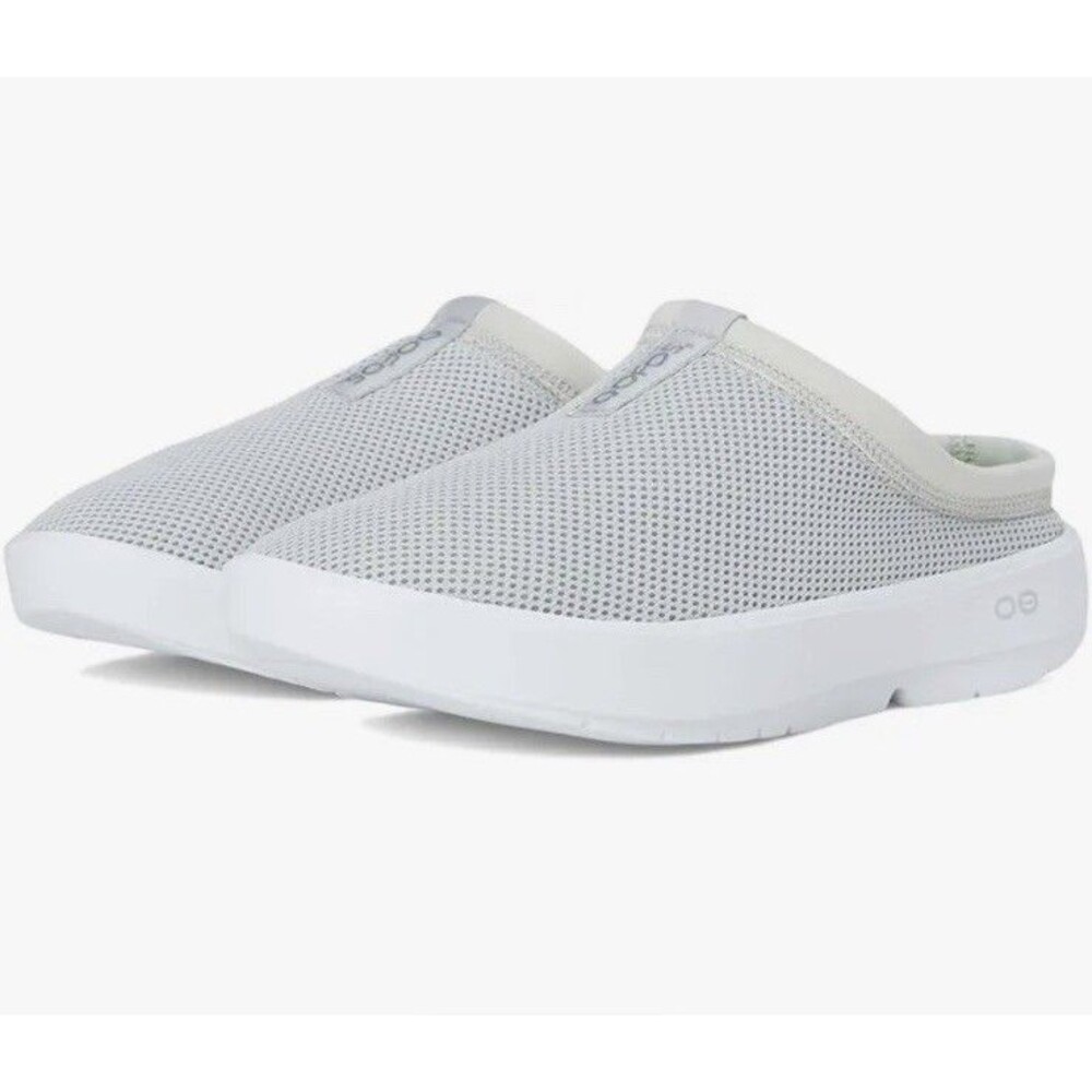 OOFOS OOcoozie Sport Mule Womens Size 10 Gray Mesh Slip On Comfort Shoes NEW